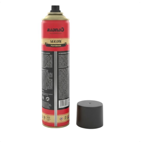 Silicone Perfumado Radnaq Vintage Hot Pimenta Rosa 400ml Painel Plástico Brilho e Proteção - Imagem 5